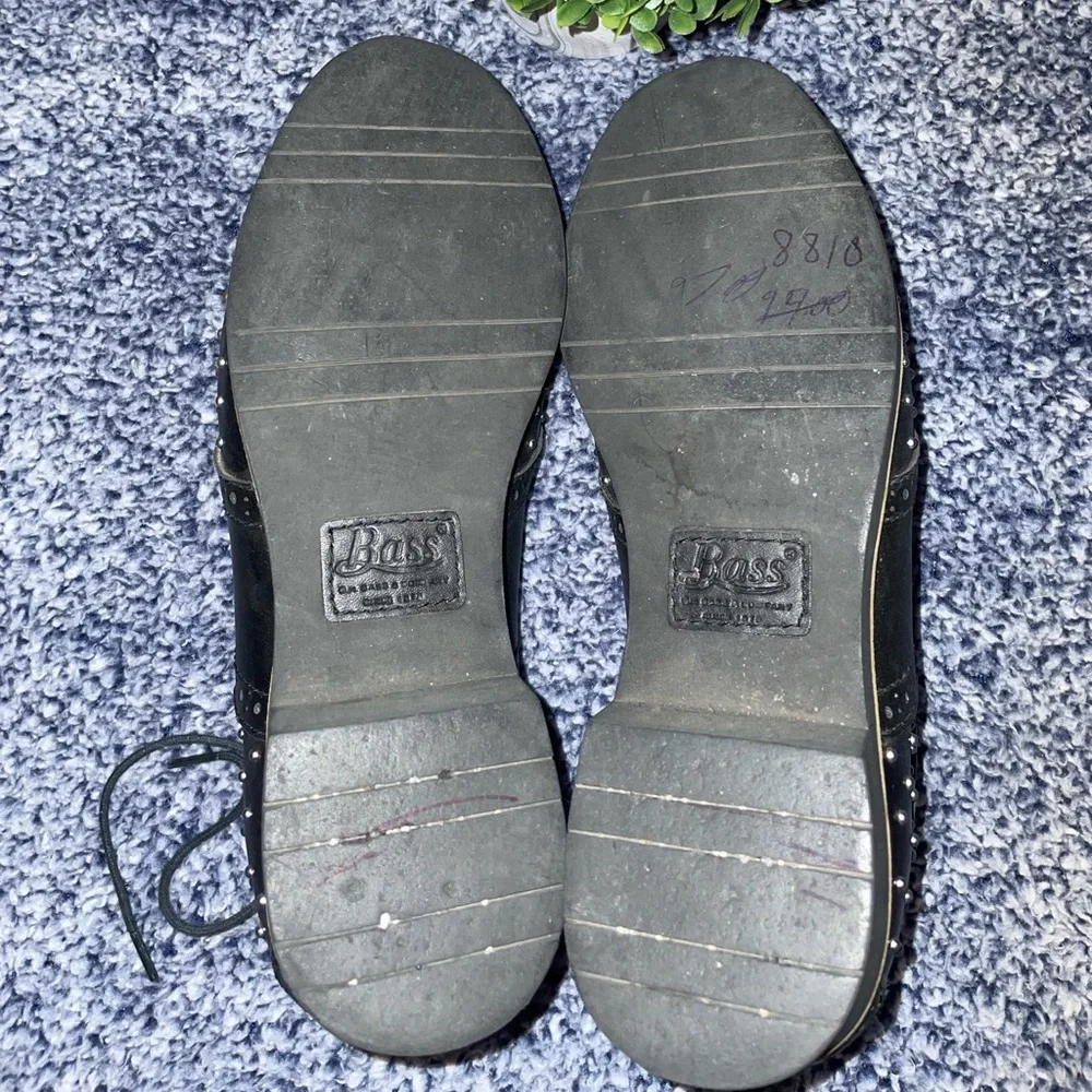 #19🎊🖤Vintage Great Condition G.H Bass & Co. 6 studded shoes - Picture 7 of 8